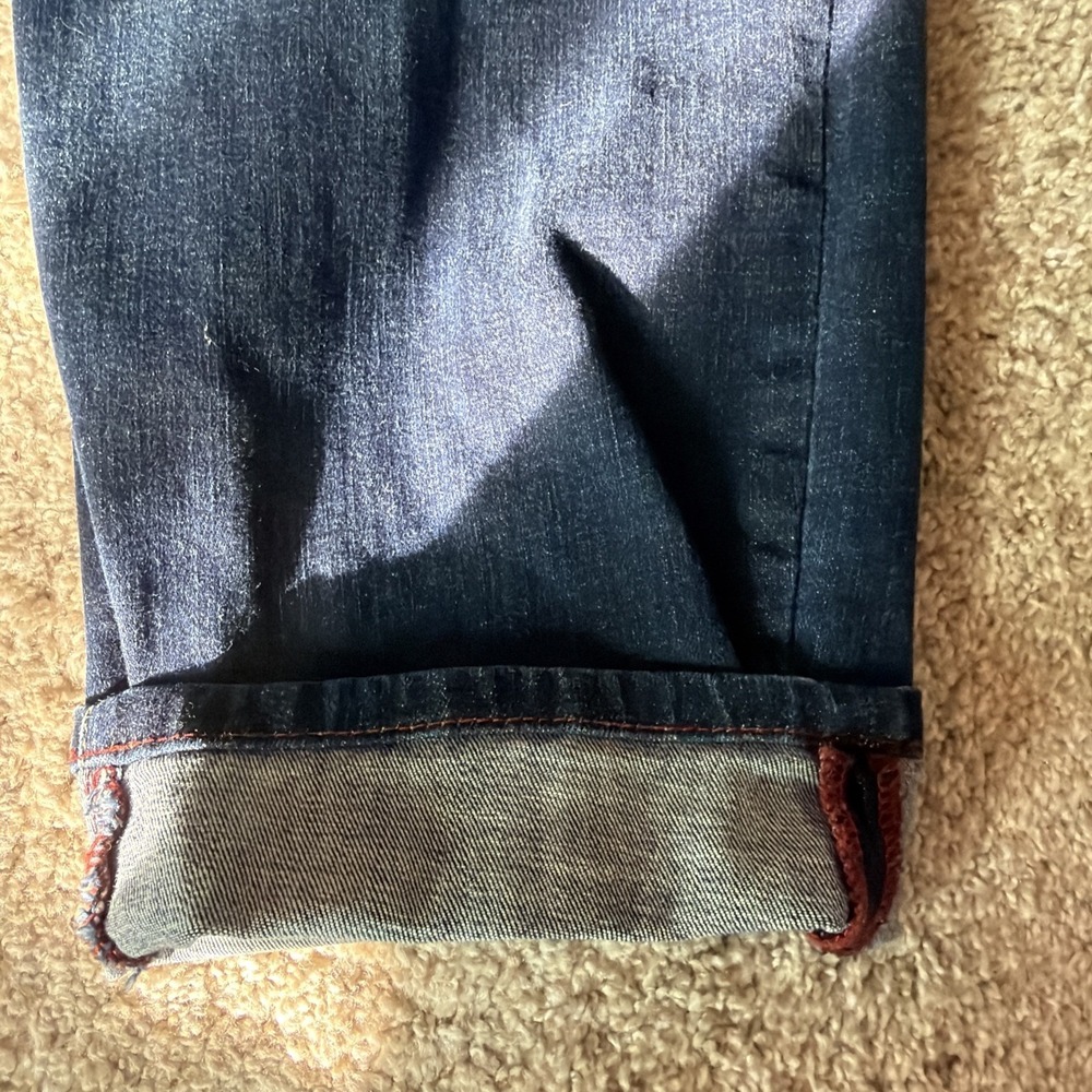 JAG Dark Blue Carter High Rise Girlfriend Jeans Pants Zip 5 Pocket 18W EUC! - Picture 3 of 9